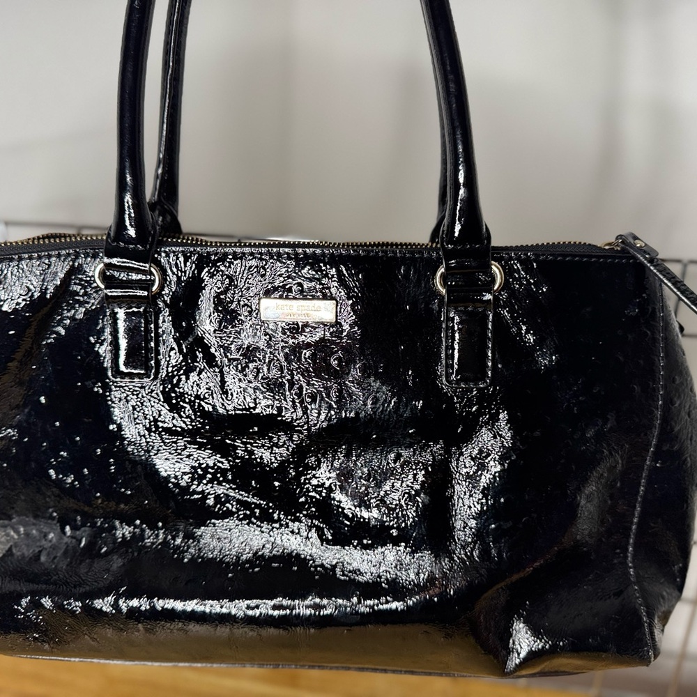 Kate Spade Black Patent Leather Satchel